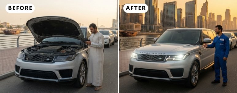 Professional mobile battery installation in Dubai Business Bay